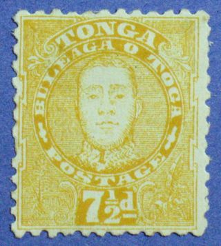 1895 Tonga 7 1/2d Scott 32 S.  G.  35 Cs00883 photo