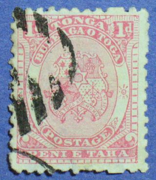 1892 Tonga 1d Scott 10 S.  G.  10 Cs00919 photo