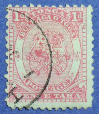 1892 Tonga 1d Scott 10 S.  G.  10 Cs00920 photo