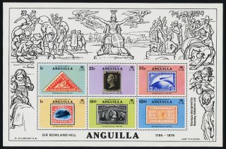 Anguilla 354a Stamp On Stamp,  Aircraft photo