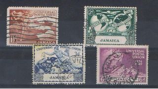 Jamaica - 1949 - Sg145 To Sg148 - Cv £ 8.  50 - photo