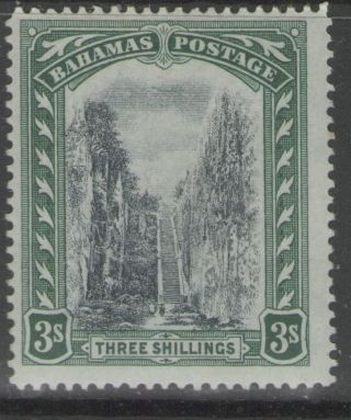 Bahamas Sg80 1917 3/= Black & Green Mtd photo
