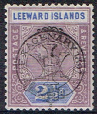 Leeward Islands 1897 2 1/2d Dull Mauve & Blue Sg11 Fine Lmm photo