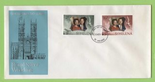 St Helena 1972 Royal Silver Wedding First Day Cover photo