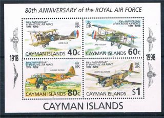 Cayman Is 1998 80th Anniversary Of Raf M.  S.  Sg863 photo