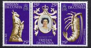 Tristan Da Cunha Sg239/41 1978 25th Anniv Of Coronation photo
