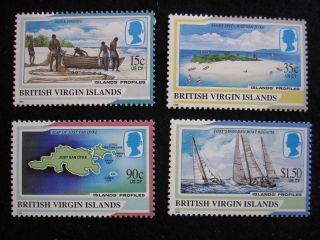 British Virgin Islands - Scott 820 - 823 - Cs - - Cat Val $11.  00 photo