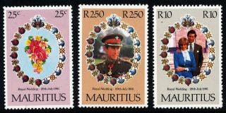 N313 Mauritius 1981 Sg615 - 7 Royal Wedding photo