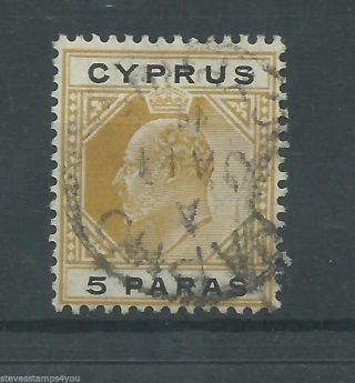 Cyprus - 1908 - Sg60 - Cv £ 2.  00 - photo