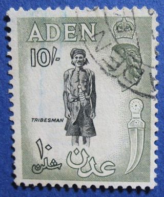 1954 Aden 10s Scott 60 S.  G.  70   Cs04218 photo