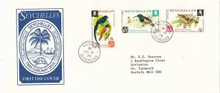 (28135) Seychelles Fdc Birds - Victoria 1976 photo