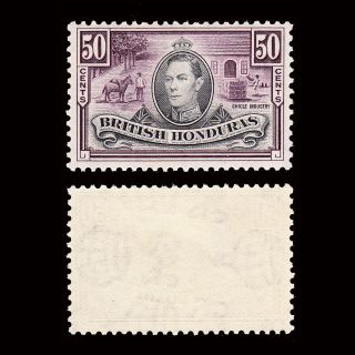 British Honduras Kgvi 1938 - 47 50c Sg 158 Fine Lightly Hinged Cv £28 photo