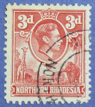 1951 Northern Rhodesia 3d Scott 35 S.  G.  35 Cs01272 photo