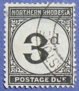 1929 Northern Rhodesia 3d Scott J3 S.  G.  D3 Cs01276 photo