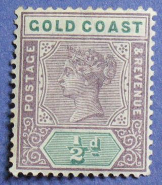 1898 Gold Coast 1/2d Scott 26 S.  G.  26 Cs01298 photo