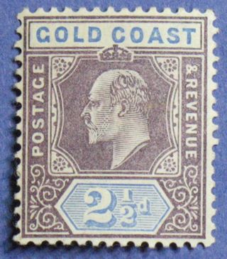 1906 Gold Coast 2 1/2d Scott 52 S.  G.  52 Nh Cs01333 photo