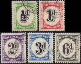 Sw Africa 1931 Dues Sg D47 - 51 photo