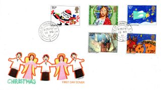 18 November 1981 Christmas Philart First Day Cover House Of Commons Sw1 Cds photo