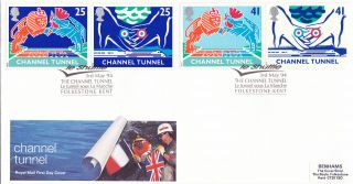 3 May 1994 Channel Tunnel Royal Mail First Day Cover Le Shuttle Folkestone Shs photo