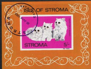 Isle Of Stroma 1969 Orange Eyed Cat Mini - Sheet photo