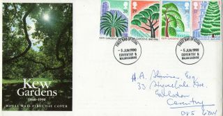 5 June 1990 Kew Gardens Royal Mail First Day Cover Coventry Fdi photo