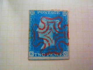 Two Pence Queen Victoria Stamp Ec photo