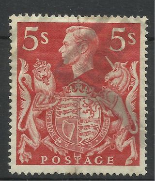 1939 - 48 Sg 477 5/ - Red,  Good. photo