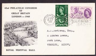 Gb 42nd Philatelic Congress Of Great Britain 1960 Postmark photo