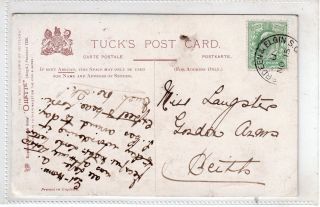 Gb = Railway Cancel On Postcard,  `aberdeen & Elgin S.  C.  `,  (1905).  Rare Cancel photo