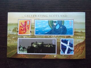 Mss153 2006 Celebrating Scotland Royal Mail Miniature Sheet Um photo