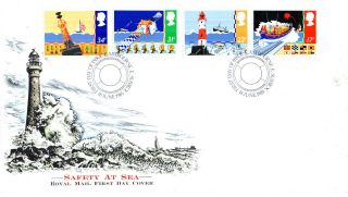 18 June 1985 Safety At Sea Royal Mail First Day Cover Eastbourne E Sussex Shs photo