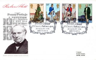 22 August 1979 Sir Rowland Hill Post Office First Day Cover Haddo House Shs photo
