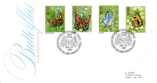 13 May 1981 Butterflies Post Office First Day Cover Naturalist Association Shs photo
