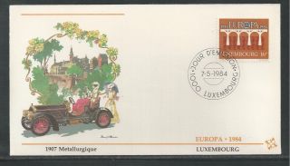 Luxembourg 708 - 709 Europa 1984 Fleetwood First Day Cover photo