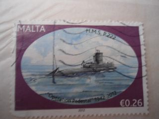 ' Operation Pedestal ' Malta Stamp photo