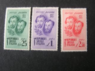 Italy Social Republic Scott 32 - 34 (3),  1944 Bandiera Brothers Issue Mh photo