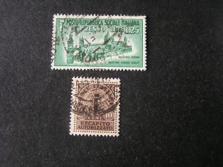 Italy Social Republic Scott E3+ey1 (2),  1944 Special Delivery Issue photo