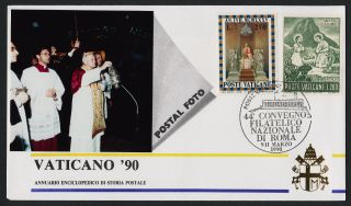 Vatican 422,  570 Vaticano 90 Photo Cover,  Pope John Paul Ii photo
