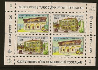 Turkish Cyprus : 1990 Europa Miniature Sheet Sg Ms 277 Unmounted photo