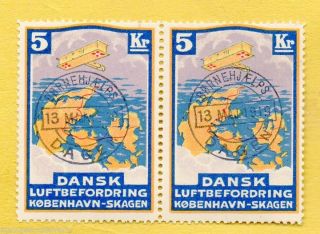 Denmark 1919 Dansk Luftbefordring,  Koebenhavn - Skagen BornehjÆlps/dagen photo