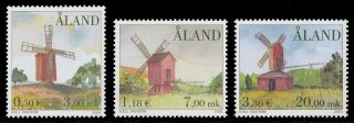 Finland - Aland Islands 2001 Scott 188 - 190 Windmills photo