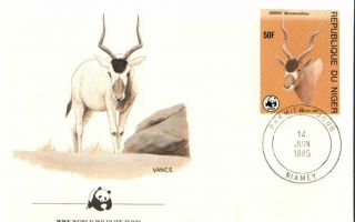 (72429n) Fdc Wwf - Niger - Antelope - 1985 photo