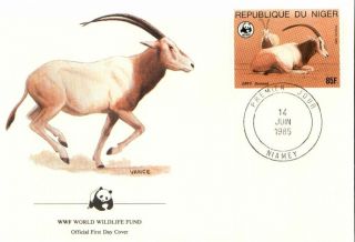 (72429q) Fdc Wwf - Niger - Antelope - 1985 photo