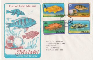 (28149) Malawi Fdc Fish Of Lake Malawi - 4 October 1977 photo