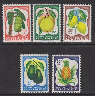 Guinea - 1959 Fruits (5v) Umm / photo