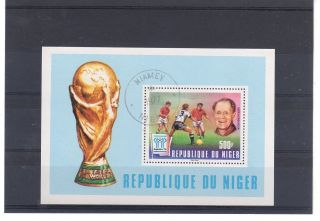 Niger = 1977 Fifa World Cup 500f Fine Sheet. photo