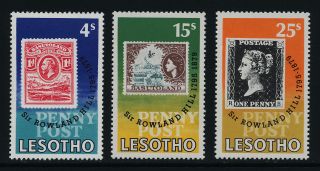 Lesotho 274 - 7 Stamp On Stamp,  Rowland Hill,  Crocodile photo