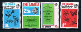 Gambia 1977 Banjul Declaration Sg 384/7 photo