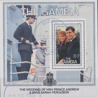 L475 Gambia 1986 Sg.  Ms667 D7 Royal Wedding photo