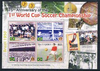 Gambia 2005 Anniv.  Of 1st World Cup Sg 4820a photo